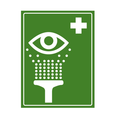 Eye wash sign